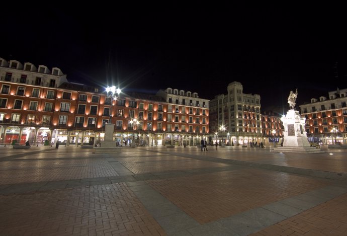 Plaza en la ciudad de Valladolid