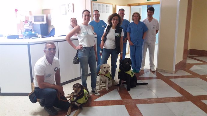 Unidad canina del Hospital de Puerto Real