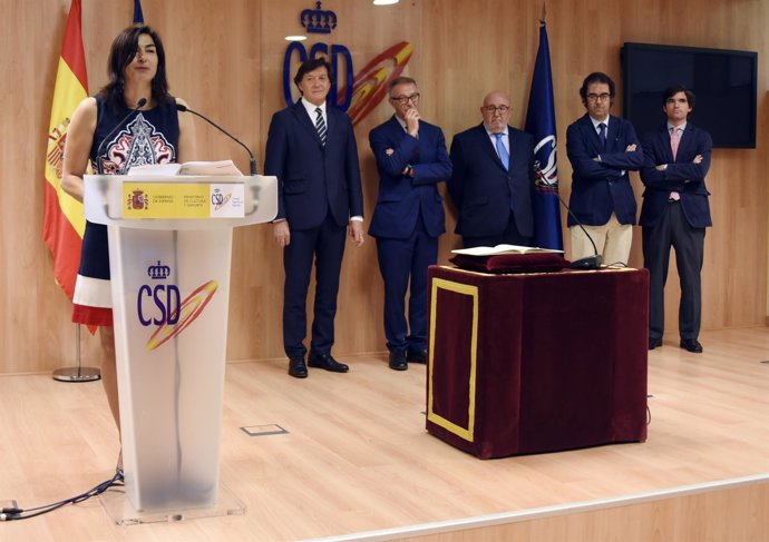María José Rienda en su discurso en la toma de posesión como presidenta del CSD