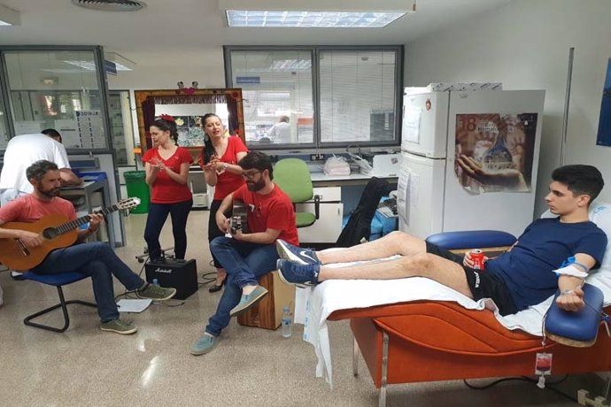 Donación de sangre en el Hospital Severo Ochoa de Leganés