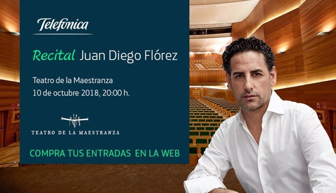 El tenor Juan Diego Flórez llega al Teatro Maestranza