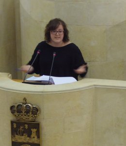 Verónica Ordóñez, portavoz de Podemos en el Parlamento de Cantabria 