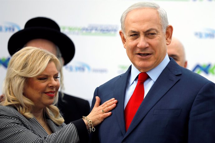 Benjamin Netanyahu y su mujer, Sara Netanyahu