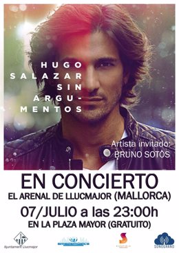 Cartel del concierto de Hugo Salazar en Mallorca