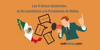 Las 3 claves electorales de los candidatos a la Presidencia de México