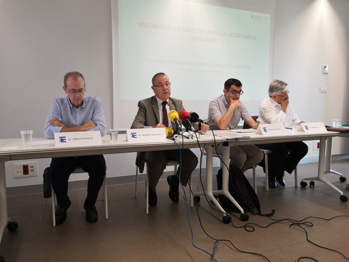 Albert Carreras, Modest Guinjoan, Xavier Cuadras i Jordi Goula