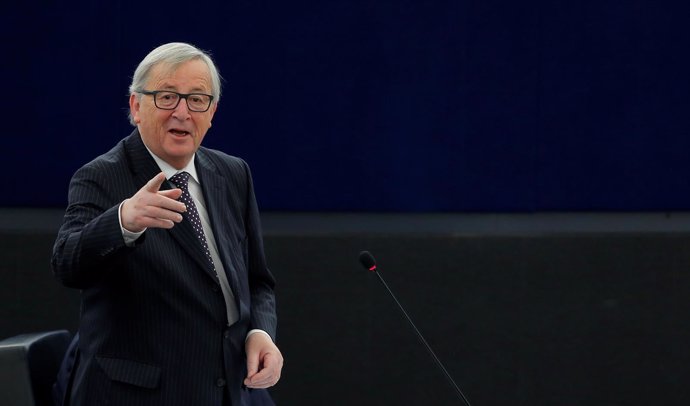 Jean-Claude Juncker en la Eurocámara