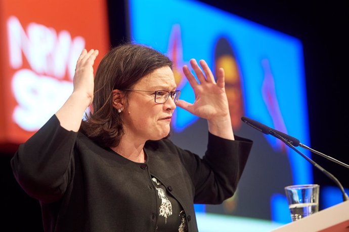 Andrea Nahles, líder del SPD