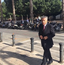 Modesto Crespo entra a los juzgados, imagen de archivo