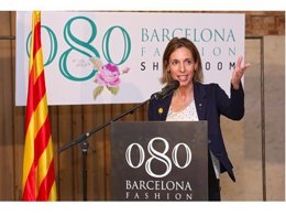 L'consellera Chacon en la inauguració del 080 Fashion Showroom