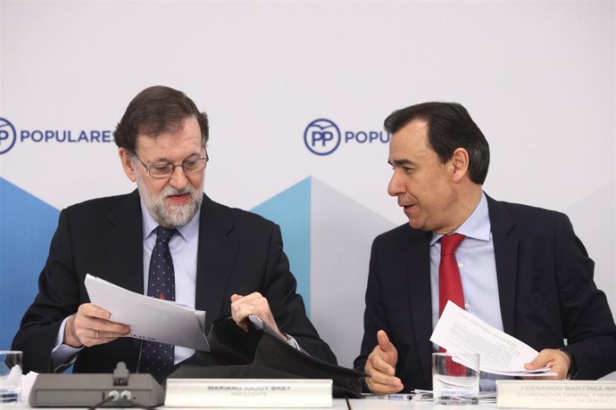 Rajoy y Martínez Maillo en la reunión del Comité Ejecutivo Nacional del PP