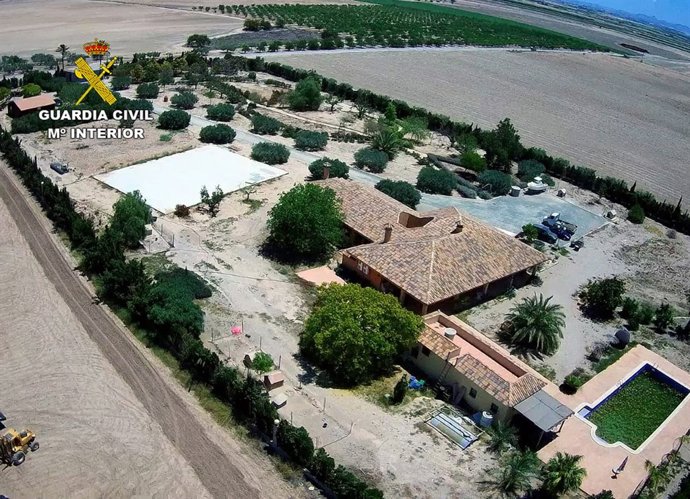 Plantación de marihuana en un búnker