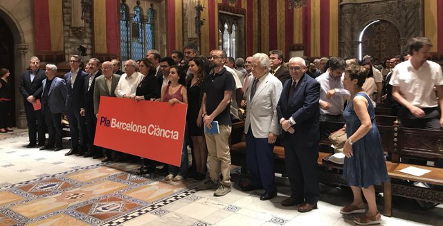 Ada Colau en la presentación del Plan Barcelona Ciencia