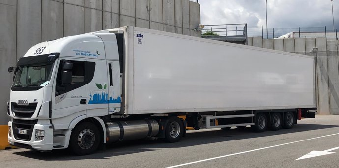 Camión de gas natual de Iveco