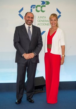 Pablo Colio, CEO de FCC, con Esther Alcocer Koplowitz, presidenta