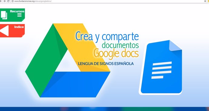 Web para acercar Google Docs a alumnos sordos