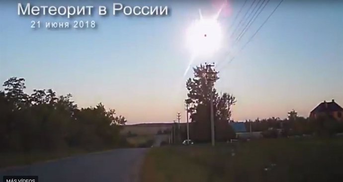 Explosión de meteoroide sobre Rusia