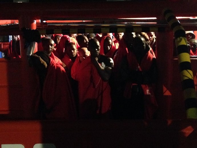 Inmigrantes rescatados