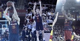 Sasha Vezenkov, Moussa Diagne y Petteri Koponen Barcelona