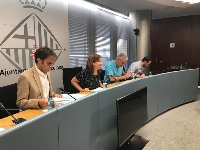 Jaume Asens, Laia Ortiz, Enric Morist i Ramon Jané. 