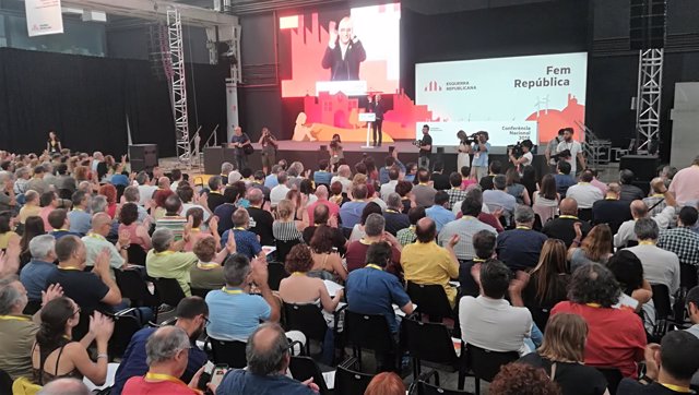 Conferencia nacional de ERC 2018 en L'Hospitalet de Llobregat (Barcelona)