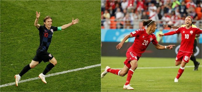 Luka Modric Croacia Dinamarca Yussuf Poulsen