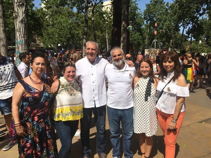 Los diputados de Cs en el Parlament J.Castel, C.Carrizosa y S.Sierra