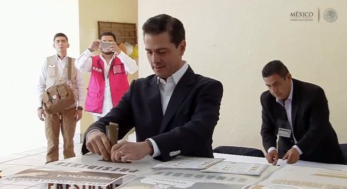 El presidente saliente de México, Enrique Peña Nieto