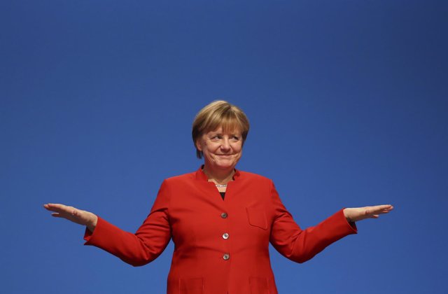 Angela Merkel en el congreso de la CDU