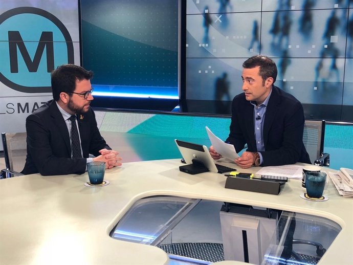 Pere Aragonès a Tv3