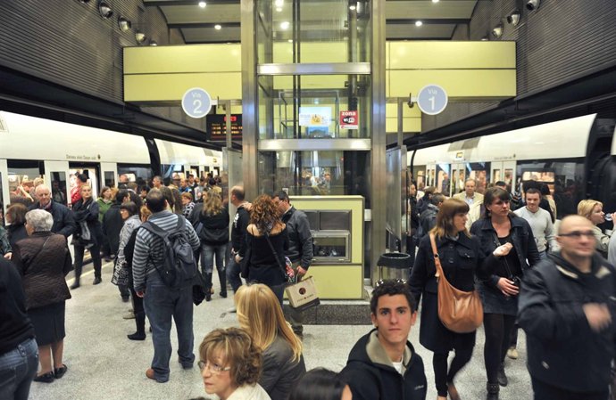 El metro en los días de Fallas
