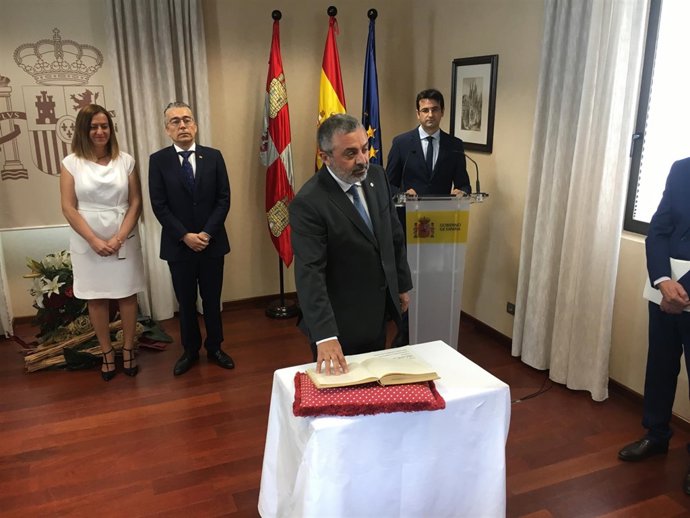 De la Fuente durante la toma de posesión 2-7-2018