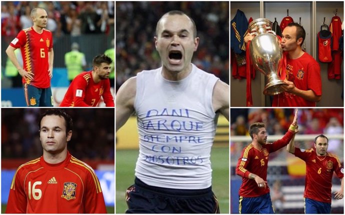Momentos de Iniesta con la selección española