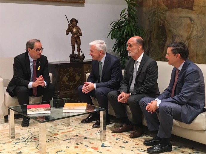 Quim Torra, Antoni Abad, Josep Armengol i David Garrofé (Cecot)