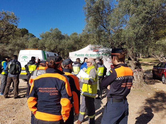 Puesto de Mando avanzado en Torremolinos por búsqueda del hombre desaparecido