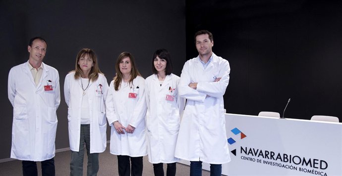 Representantes del CHN y de Navarrabiomed