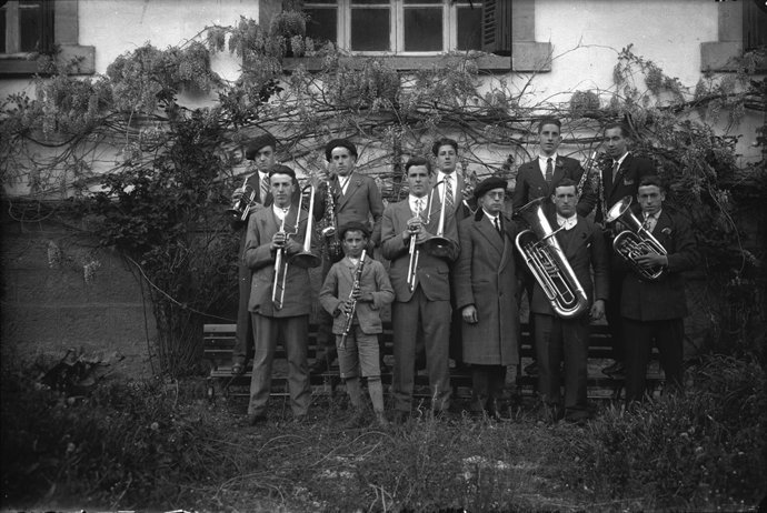 Fotografía de la banda de música de Garralda