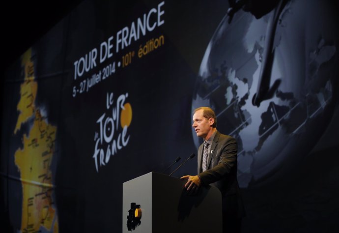 Christian Prudhomme presentado en el Tour de Francia 2014