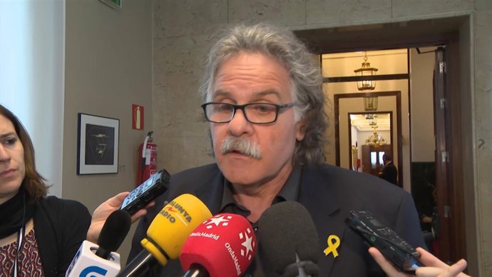 El portavoz parlamentario de ERC, Joan Tardà, en el Congreso de los Diputados