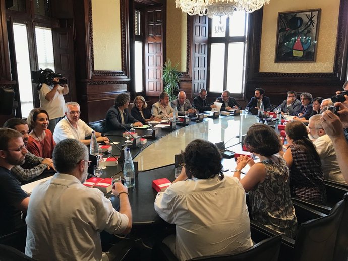 Reunió de la Junta de Portaveu del Parlament
