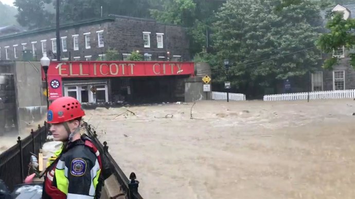 Inundaciones en Ellicott City, Maryland, Estados Unidos.
