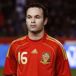 Iniesta jugador de la selección española