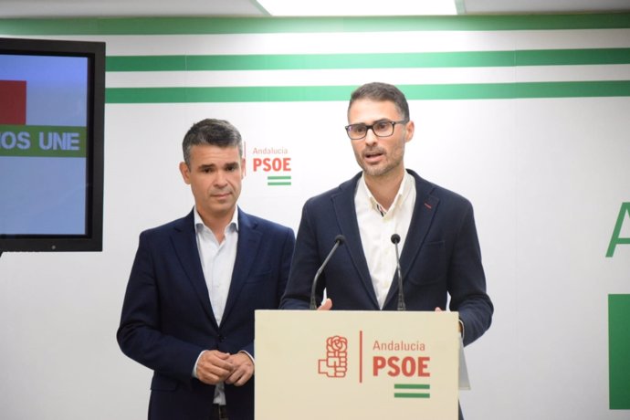 José Carlos Durán secretario empleo PSOE y josé bernal presidente psoe malaga