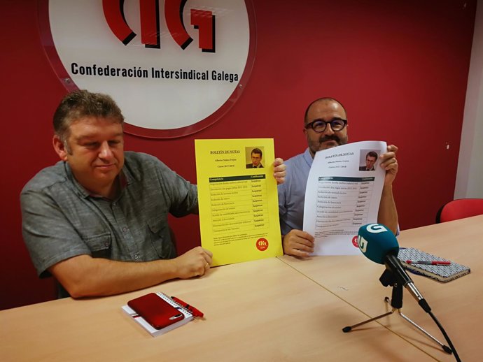 La CIG "suspende" a Feijóo por "bloquear" las negociaciones con el profesorado
