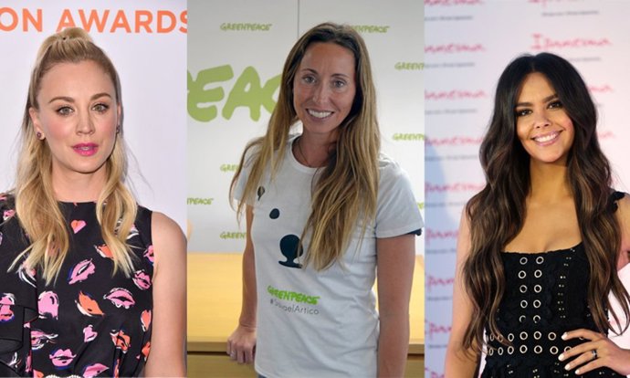 Kaley Cuoco, Gemma Mengual y Cristina Pedroche 