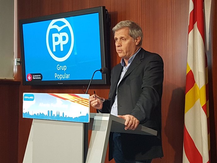 El líder del PP en Barcelona, Alberto Fernández