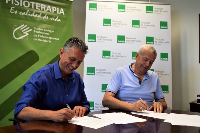 Satse y el Colegio de Fisioterapeutas de Andalucía firman convenio