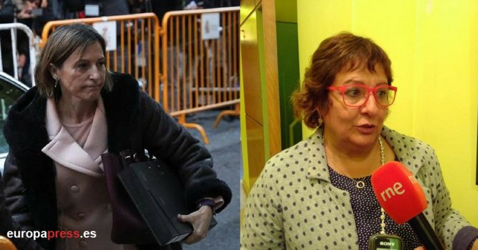 L'expresidenta del Parlament Carmen Forcadell i l'exconsellera Dolors Bassa