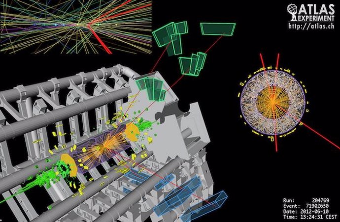 Colisiones entre protones en el LHC que propiciaron el hallazgo del bosón 