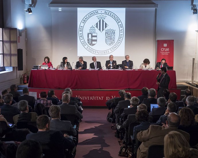 Asamblea General de CRUE en Valencia en febrero de 2018